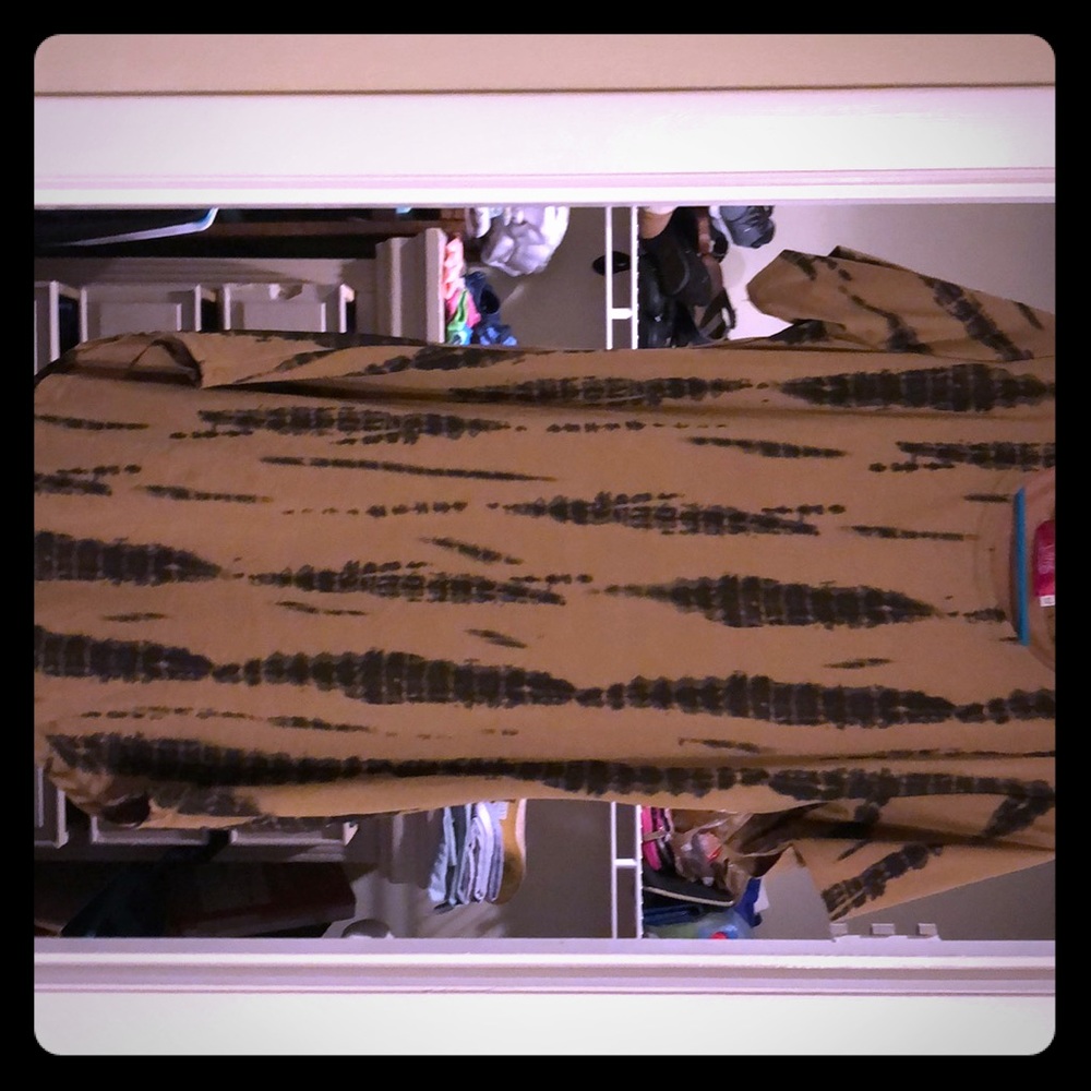 Brown mini dress